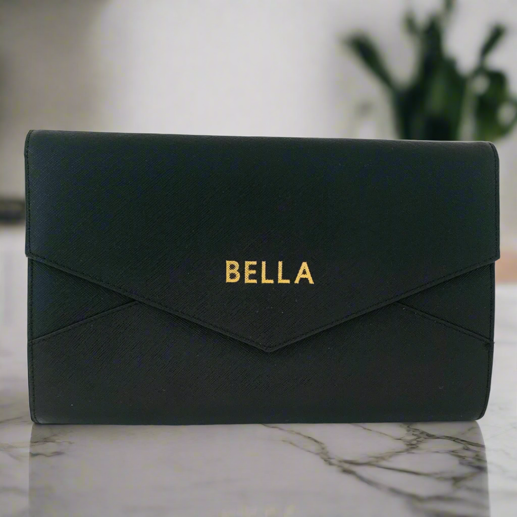 Black Envelope Clutch