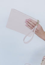 Load and play video in Gallery viewer, Pale Pink Pouch with Detachable Wrist Strap
