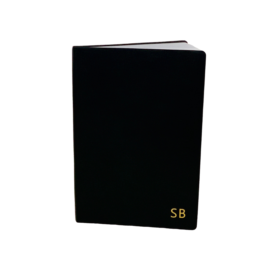 Black Vegan A5 Personalised Notebook | Journal | Gratitude Journal | Prayer Journal | Travel Journal (lined)