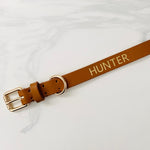 Load image into Gallery viewer, Tan Leather Dog Collar (Medium)
